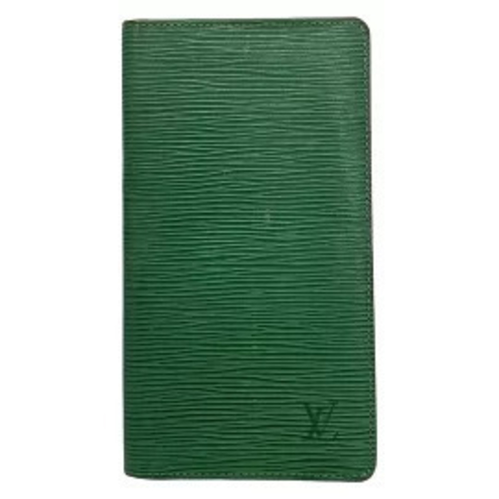 LOUIS VUITTON Portefeuille Credit Billfold Borneo Green Leather